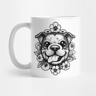 Flower happy doggy Mug